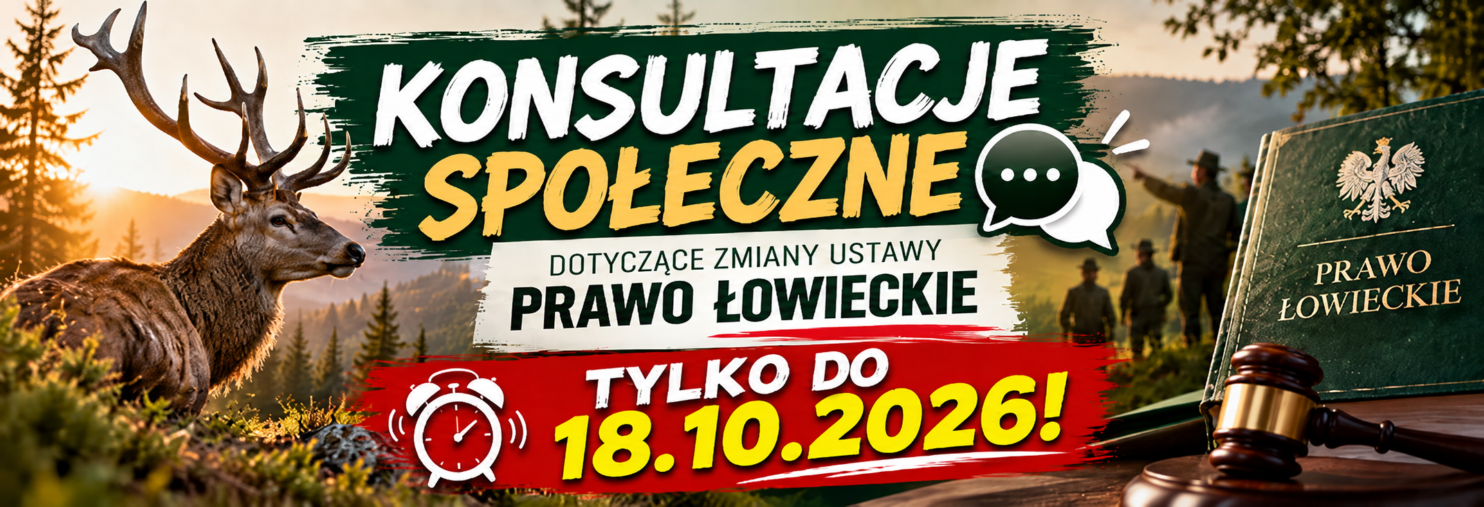 Konsultacje spoĹeczne ws. zmiany Ustawy Prawo Ĺowieckie